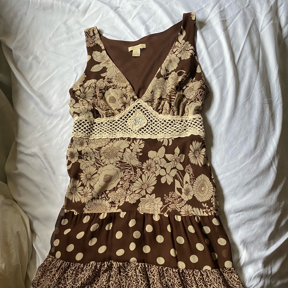 Jonathan Martin brown print dress